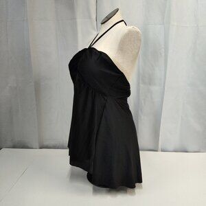 Shein Halter Swim Beach Cover Dress Flowy Short Silhouette 4XL Beachwear Cover